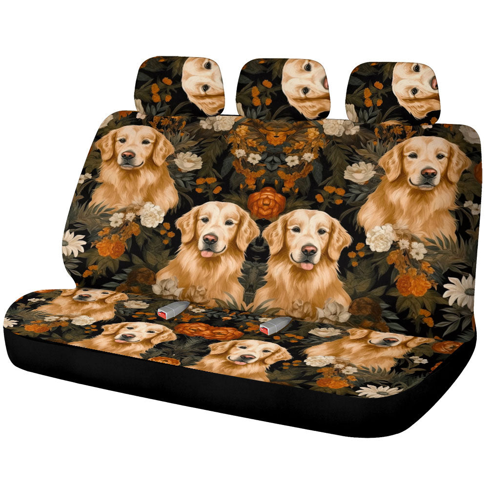 Golden Retriever Car Back Seat Cover Custom Car Accessories - Gearcarcover - 1