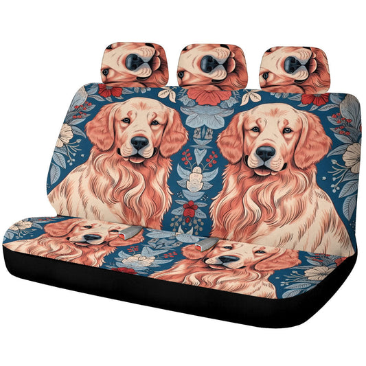 Golden Retriever Car Back Seat Cover Custom Car Accessories - Gearcarcover - 1