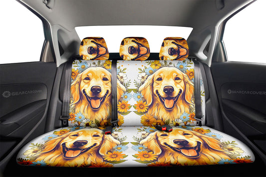 Golden Retriever Car Back Seat Cover Custom Car Accessories - Gearcarcover - 2