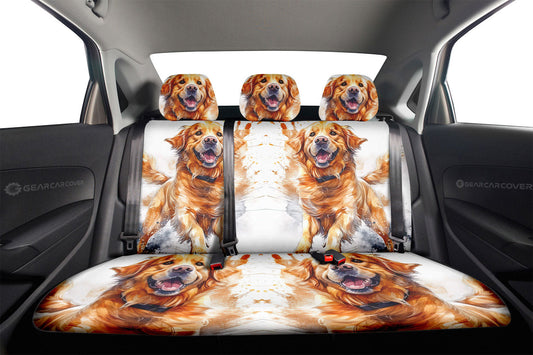 Golden Retriever Car Back Seat Cover Custom Car Accessories - Gearcarcover - 2