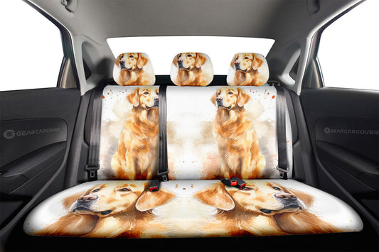 Golden Retriever Car Back Seat Cover Custom Car Accessories - Gearcarcover - 2