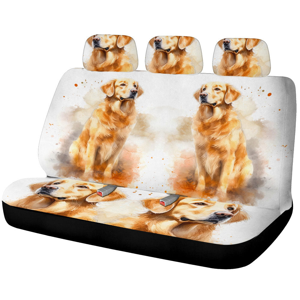 Golden Retriever Car Back Seat Cover Custom Car Accessories - Gearcarcover - 1