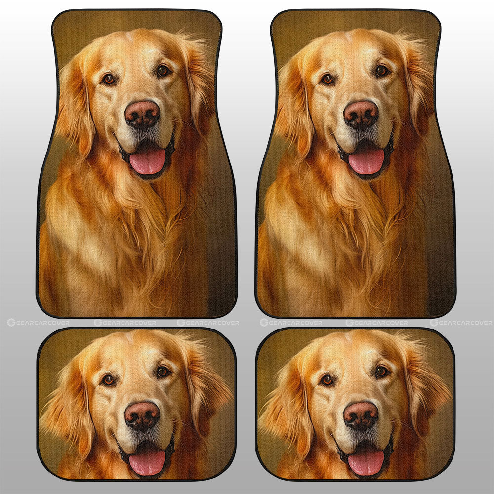 Golden Retriever Car Floor Mats Custom Car Accessories - Gearcarcover - 1