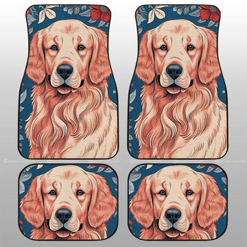 Golden Retriever Car Floor Mats Custom Car Accessories - Gearcarcover - 1