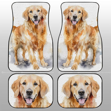 Golden Retriever Car Floor Mats Custom Car Accessories - Gearcarcover - 1