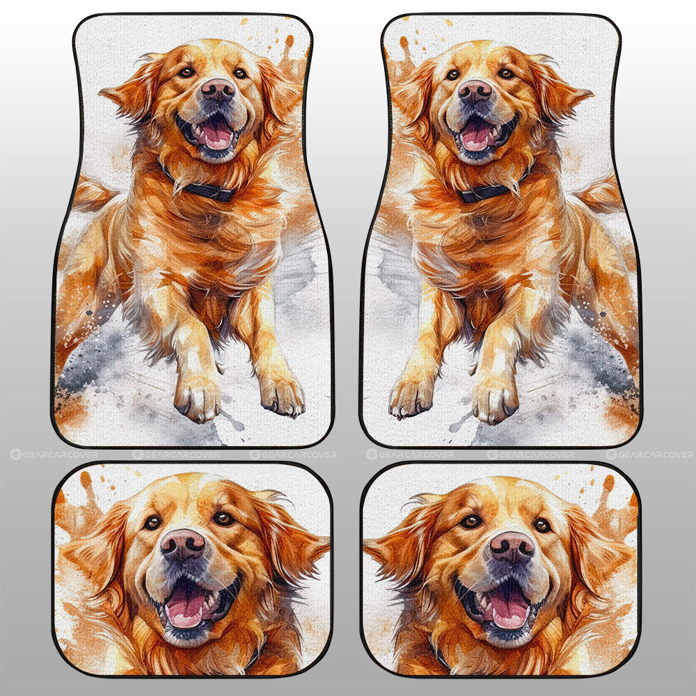 Golden Retriever Car Floor Mats Custom Car Accessories - Gearcarcover - 1