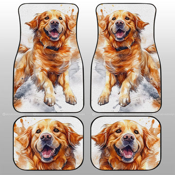 Golden Retriever Car Floor Mats Custom Car Accessories - Gearcarcover - 1