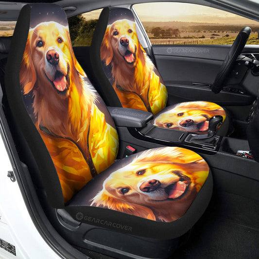 Golden Retriever Car Seat Covers Custom Car Accessories - Gearcarcover - 2