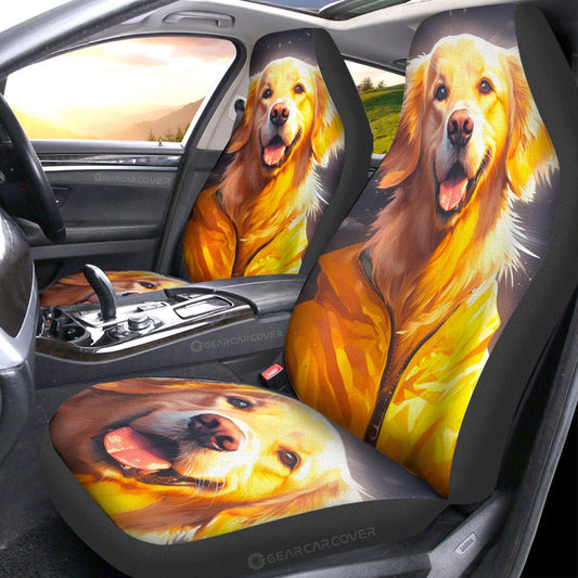 Golden Retriever Car Seat Covers Custom Car Accessories - Gearcarcover - 1