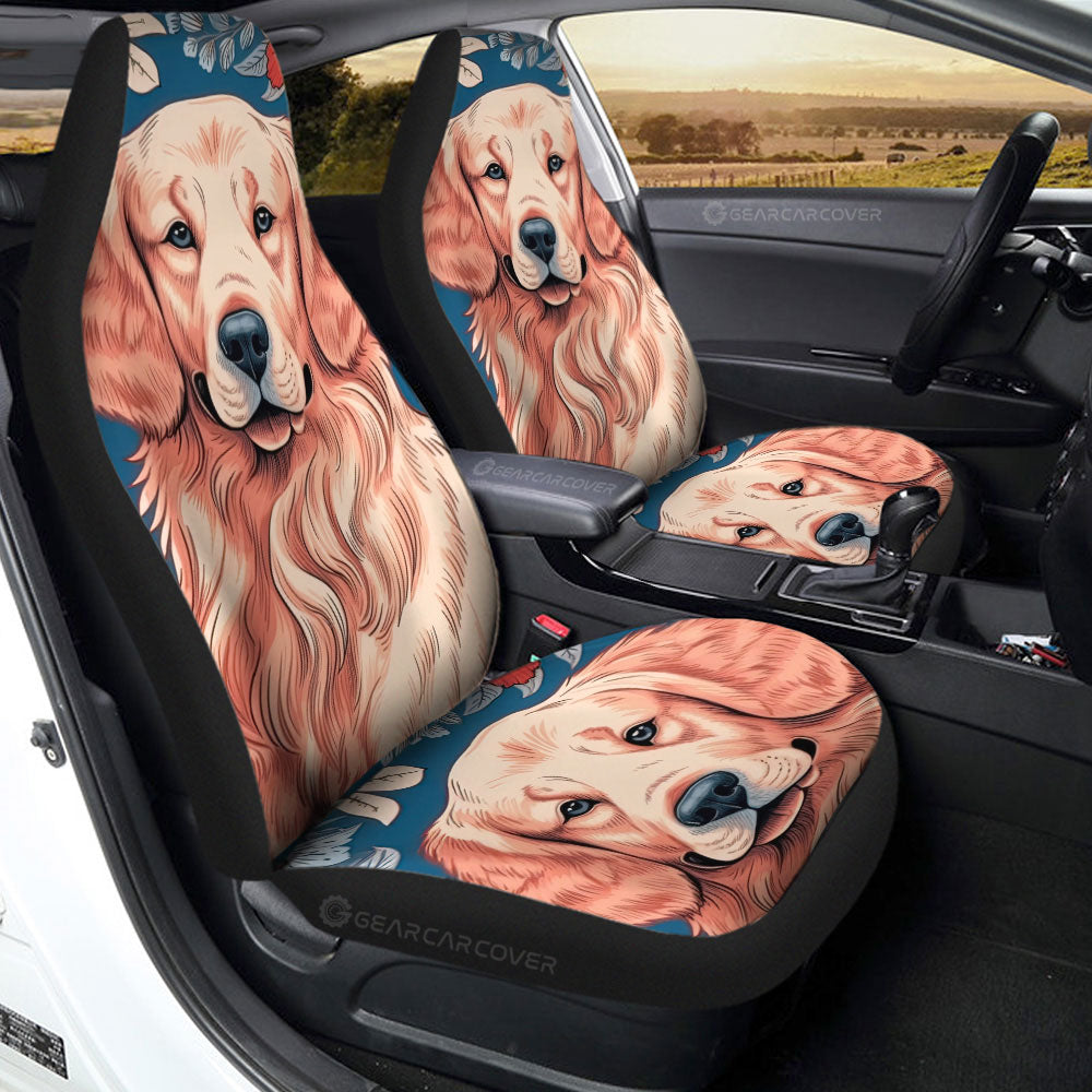 Golden Retriever Car Seat Covers Custom Car Accessories - Gearcarcover - 2