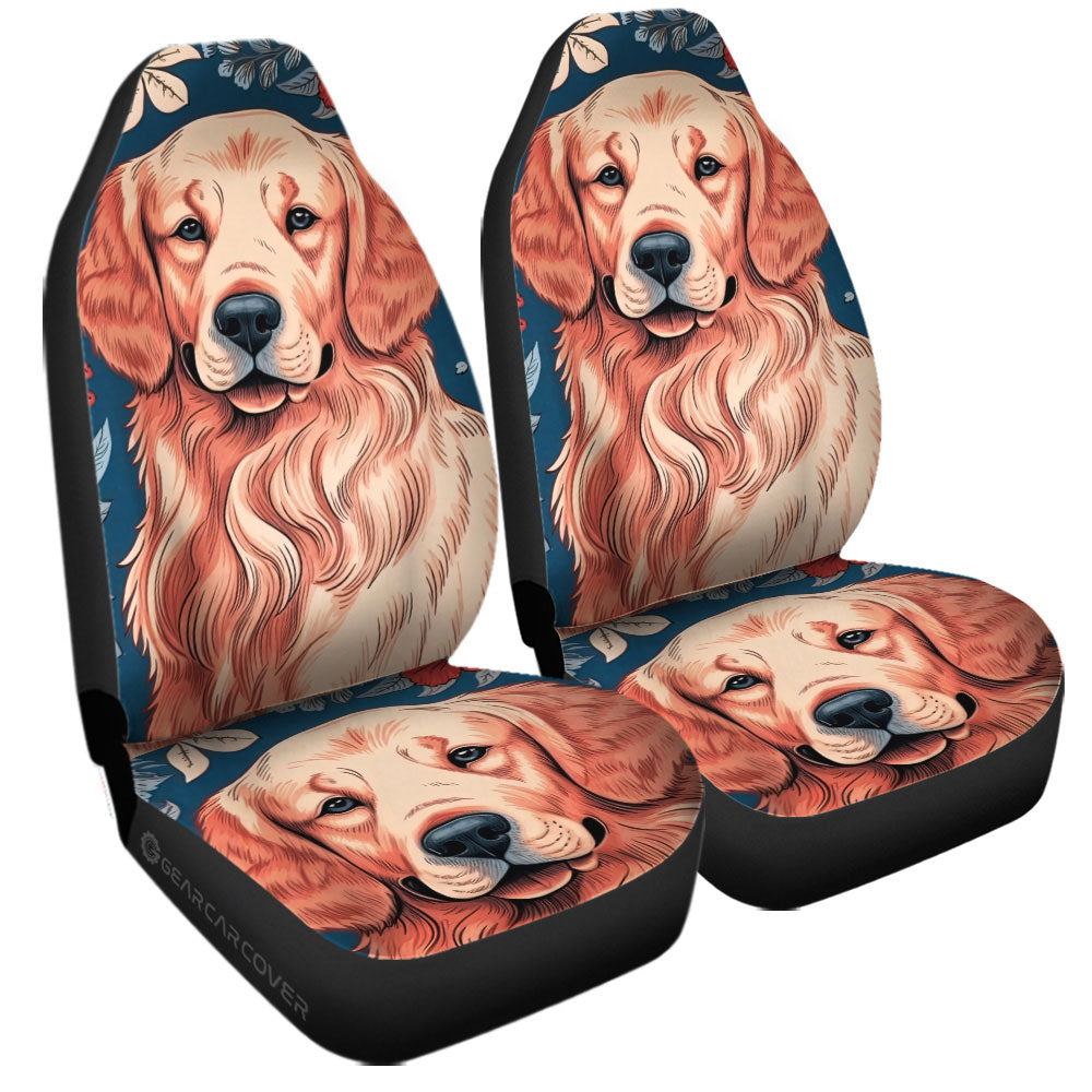 Golden Retriever Car Seat Covers Custom Car Accessories - Gearcarcover - 3