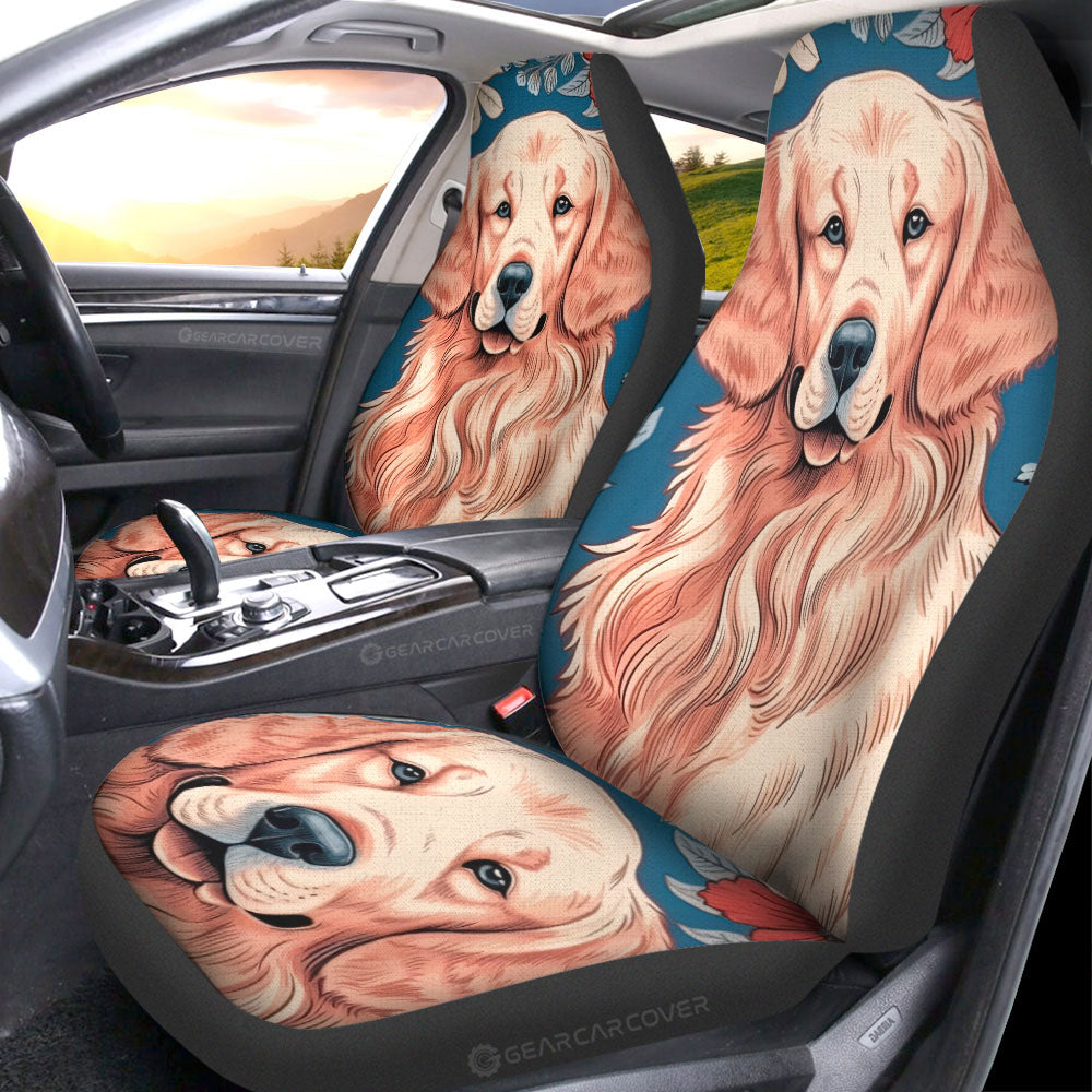 Golden Retriever Car Seat Covers Custom Car Accessories - Gearcarcover - 1