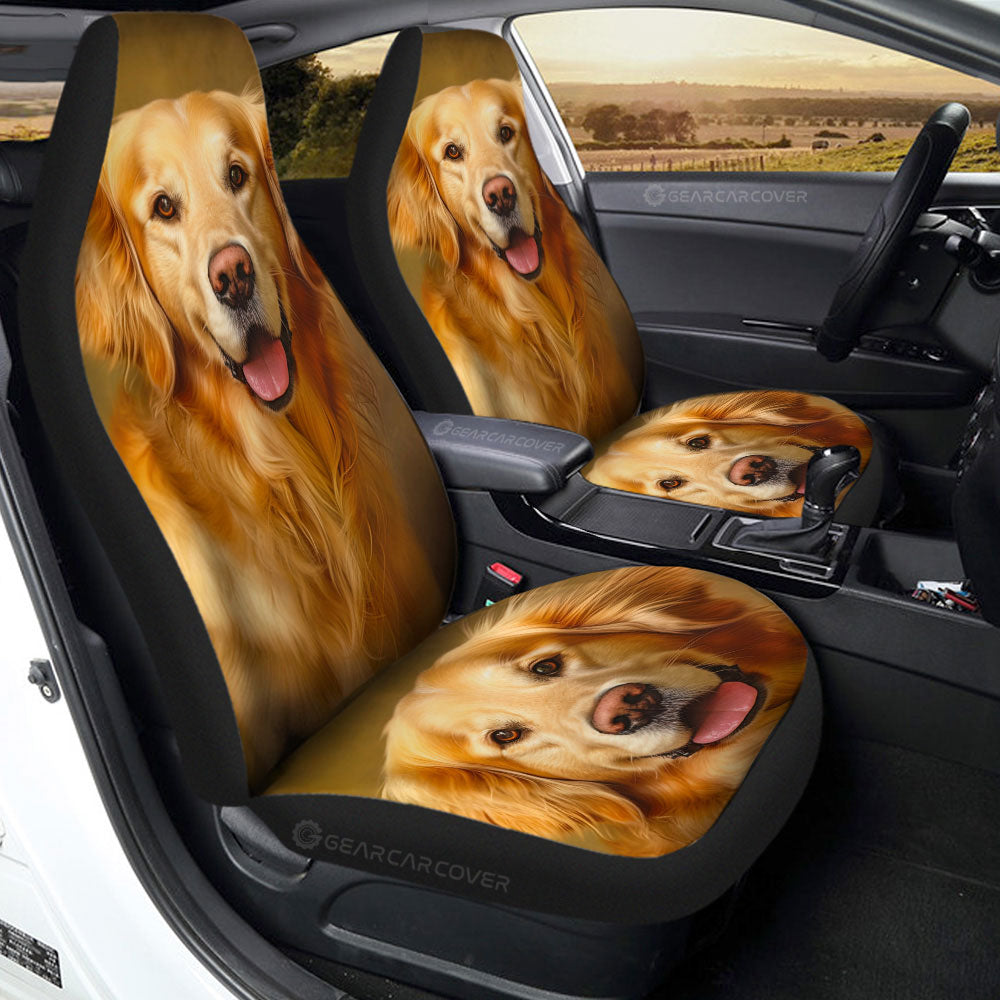 Golden Retriever Car Seat Covers Custom Car Accessories - Gearcarcover - 2