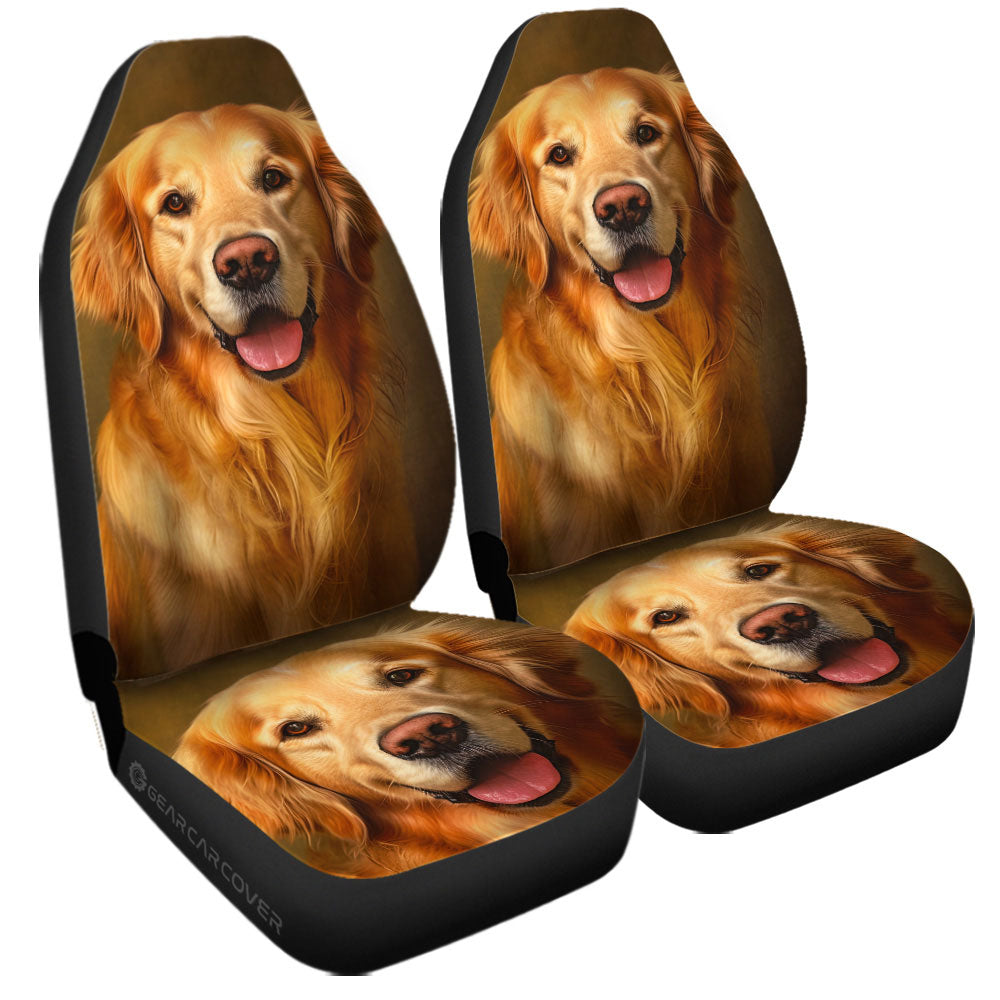 Golden Retriever Car Seat Covers Custom Car Accessories - Gearcarcover - 3