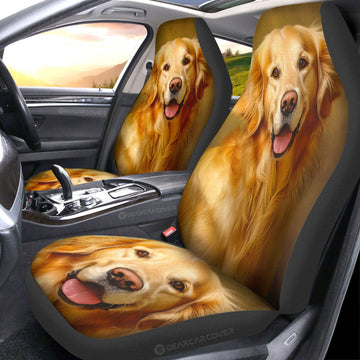 Golden Retriever Car Seat Covers Custom Car Accessories - Gearcarcover - 1