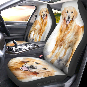 Golden Retriever Car Seat Covers Custom Car Accessories - Gearcarcover - 1