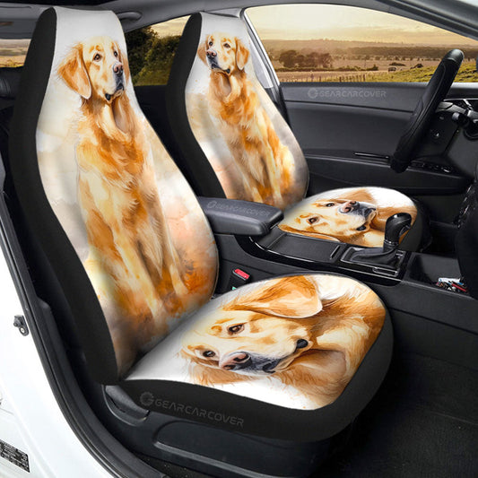 Golden Retriever Car Seat Covers Custom Car Accessories - Gearcarcover - 2