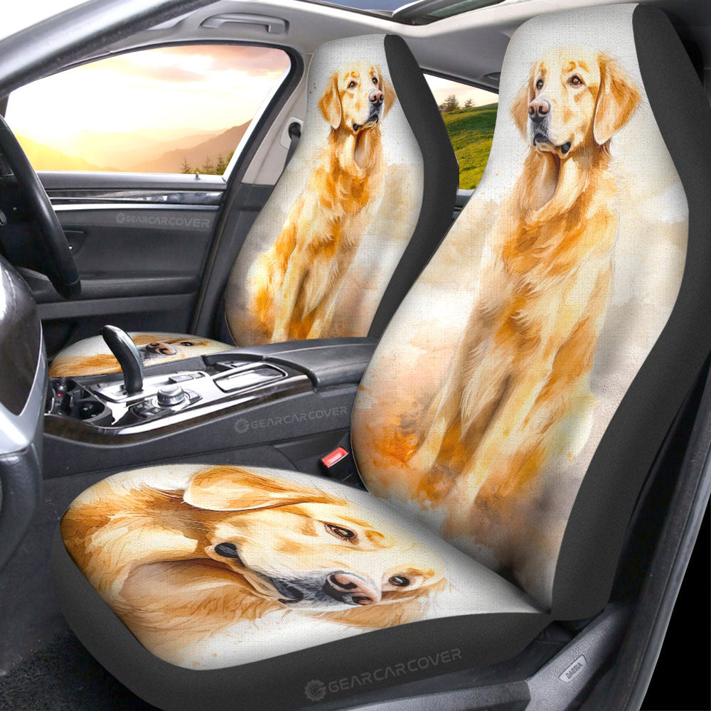 Golden Retriever Car Seat Covers Custom Car Accessories - Gearcarcover - 1