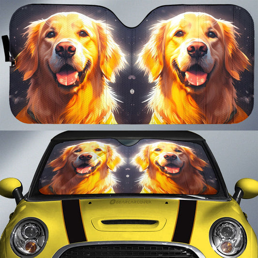 Golden Retriever Car Sunshade Custom Car Accessories - Gearcarcover - 1
