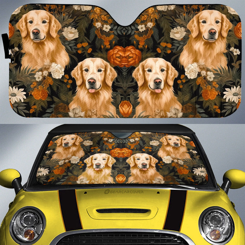 Golden Retriever Car Sunshade Custom Car Accessories - Gearcarcover - 1