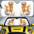 Golden Retriever Car Sunshade Custom Car Accessories - Gearcarcover - 1