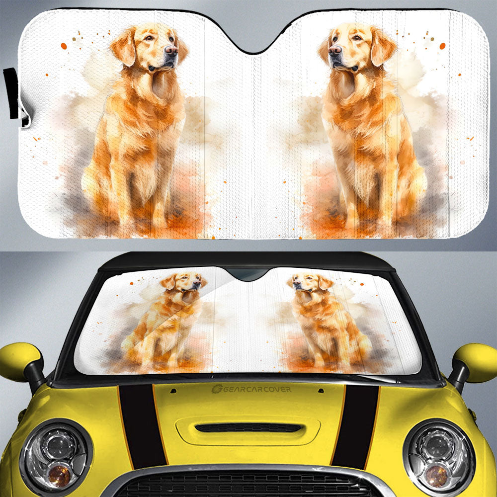 Golden Retriever Car Sunshade Custom Car Accessories - Gearcarcover - 1