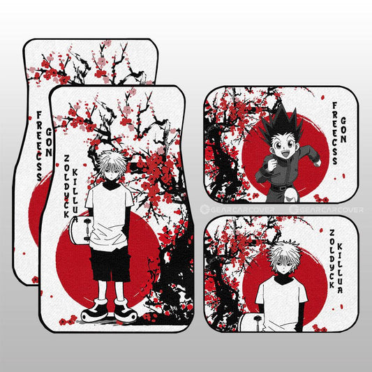 Gon And Killua Car Floor Mats Custom Japan Style Car Accessories - Gearcarcover - 2