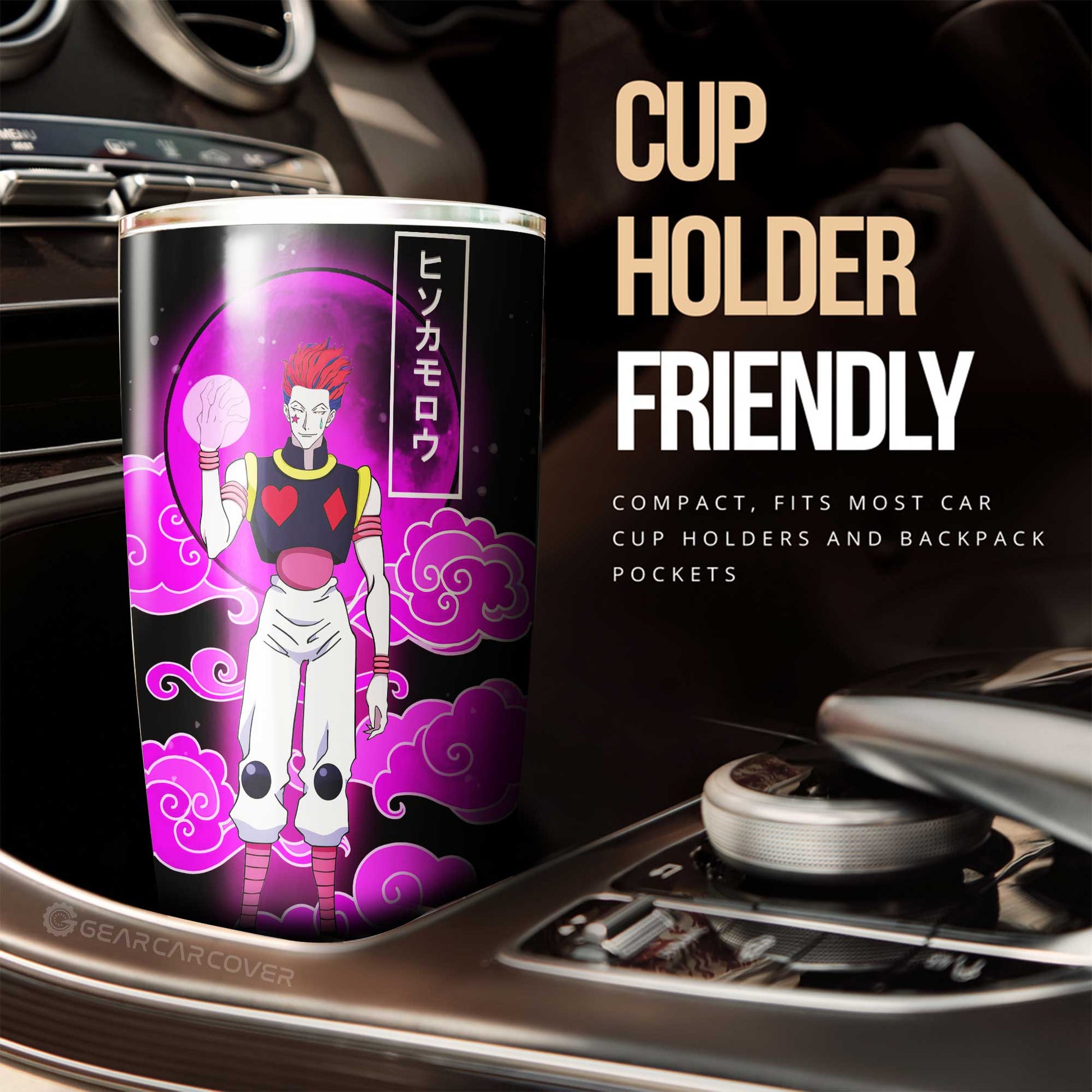 Gon Freecss And Hisoka Morow Tumbler Cup Custom Car Accessories - Gearcarcover - 3