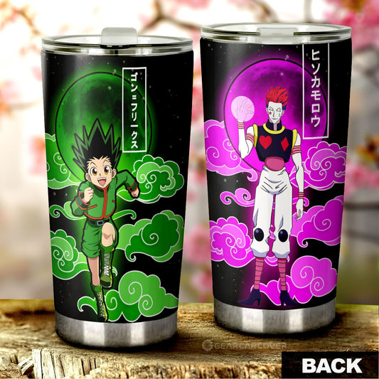 Gon Freecss And Hisoka Morow Tumbler Cup Custom Car Accessories - Gearcarcover - 1