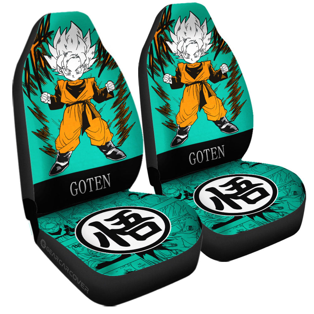 Goten Car Seat Covers Custom Manga Color Style - Gearcarcover - 3