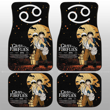 Grave Of The Fireflies Car Floor Mats Custom Car Accessories - Gearcarcover - 1