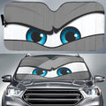 Gray Angry Car Eyes Sun Shade Custom Funny Car Accessories - Gearcarcover - 1