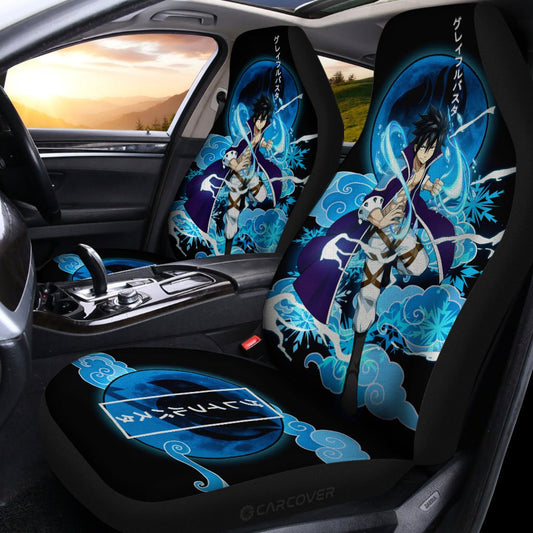 Gray Car Seat Covers Custom Anime Fairy Tail Car Accessories - Gearcarcover - 2