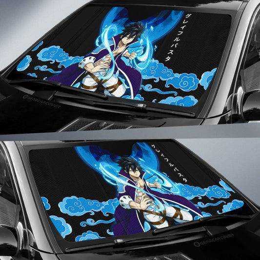 Gray Car Sunshade Custom Fairy Tail Anime Car Accessories - Gearcarcover - 2