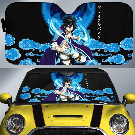 Gray Car Sunshade Custom Fairy Tail Anime Car Accessories - Gearcarcover - 1