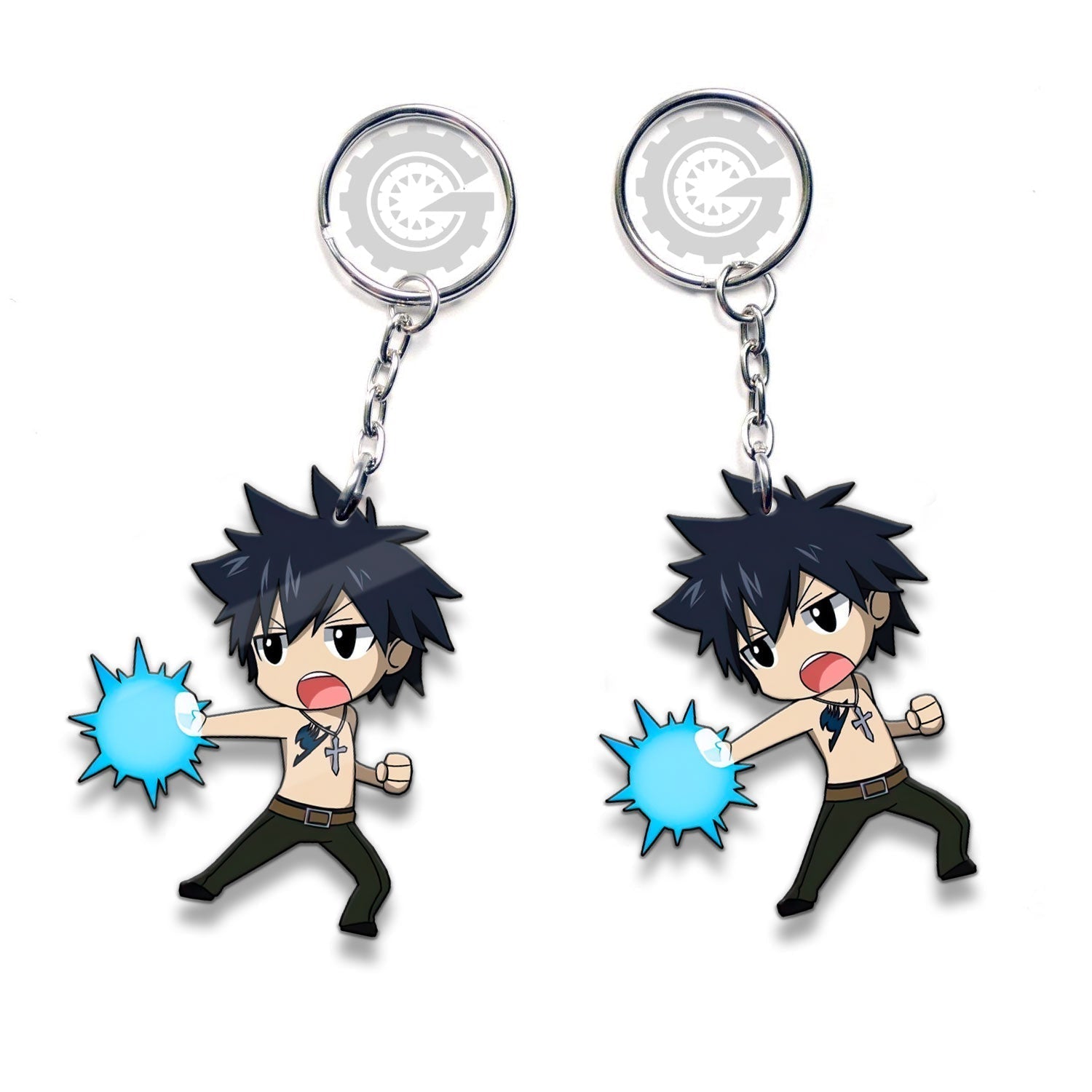 Gray Fullbuster Keychain Custom Car Accessories - Gearcarcover - 3