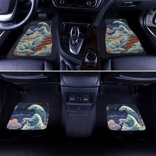 Great Wave Kanagawa Car Floor Mats Custom Car Accessories - Gearcarcover - 2