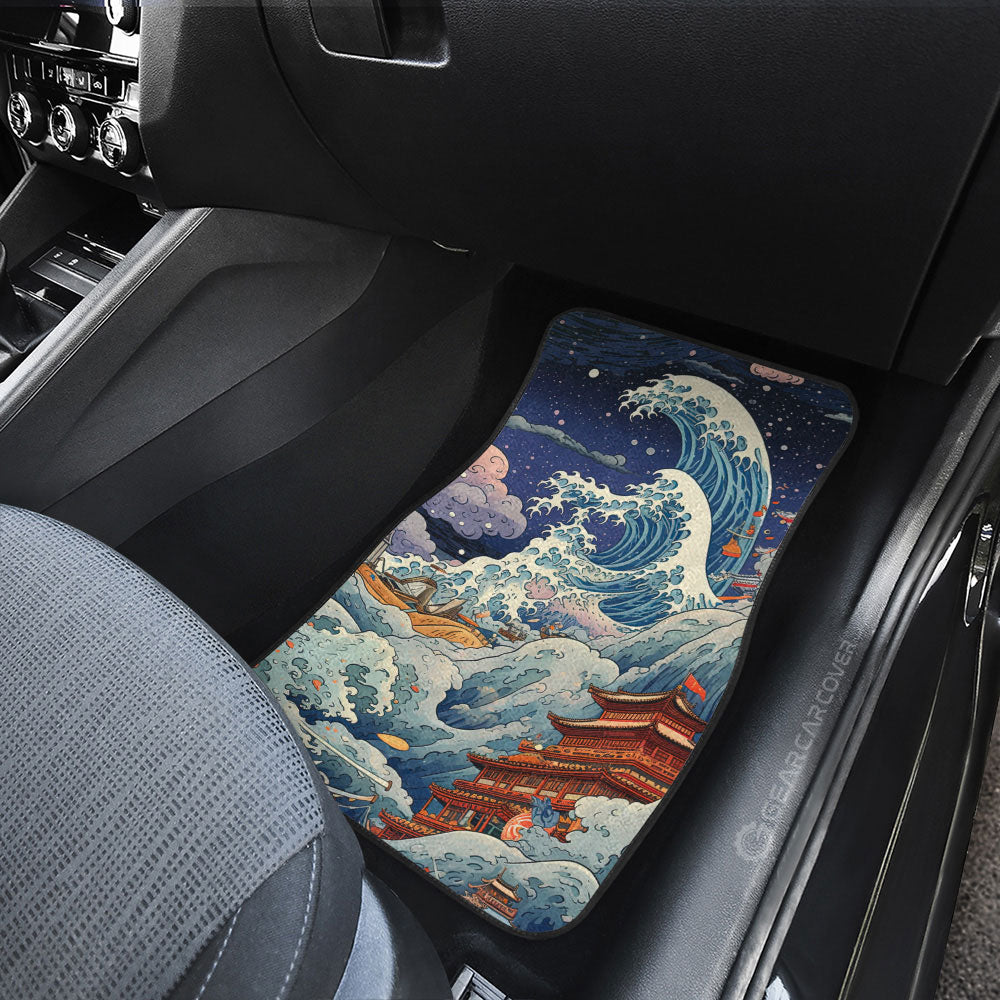 Great Wave Kanagawa Car Floor Mats Custom Car Accessories - Gearcarcover - 3