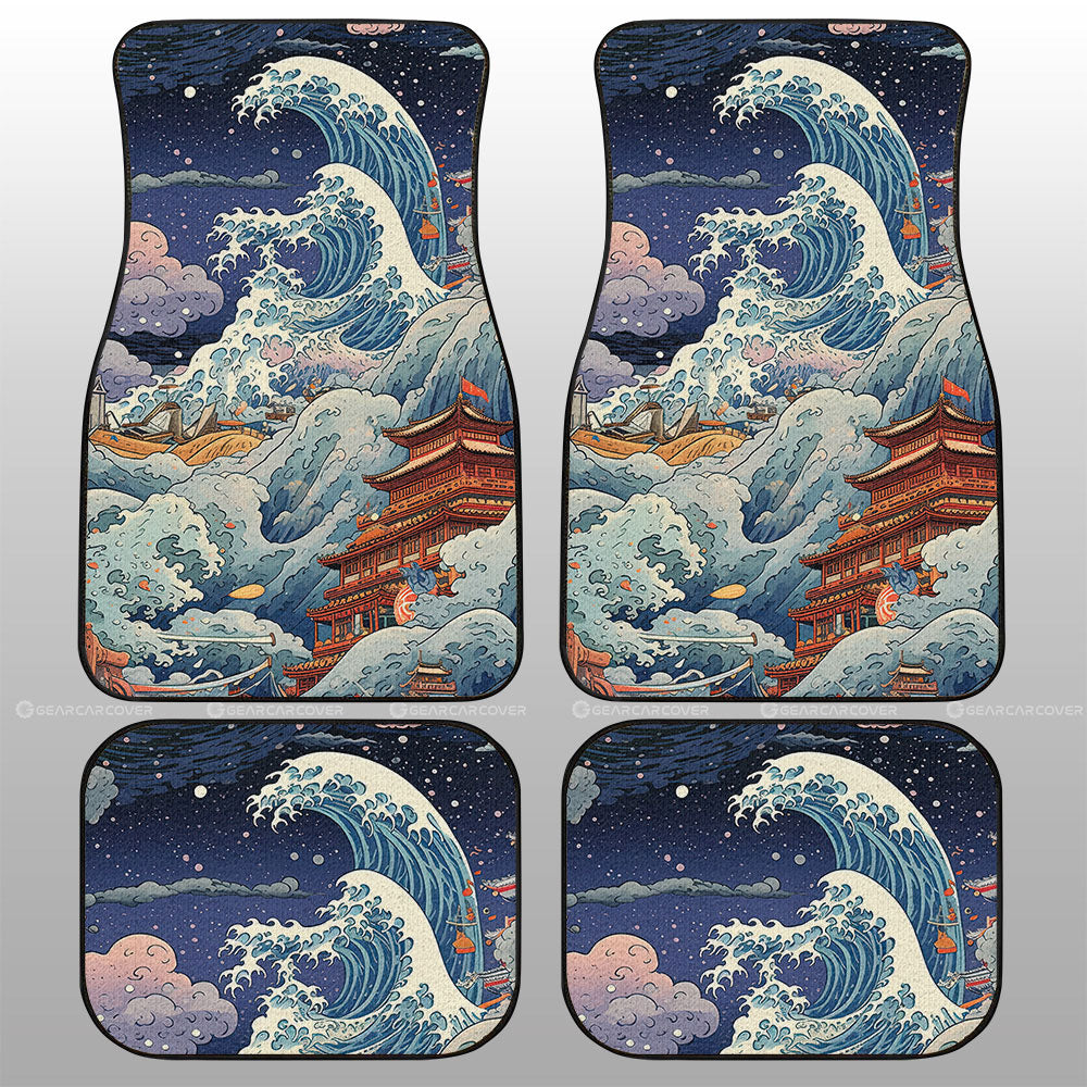 Great Wave Kanagawa Car Floor Mats Custom Car Accessories - Gearcarcover - 1