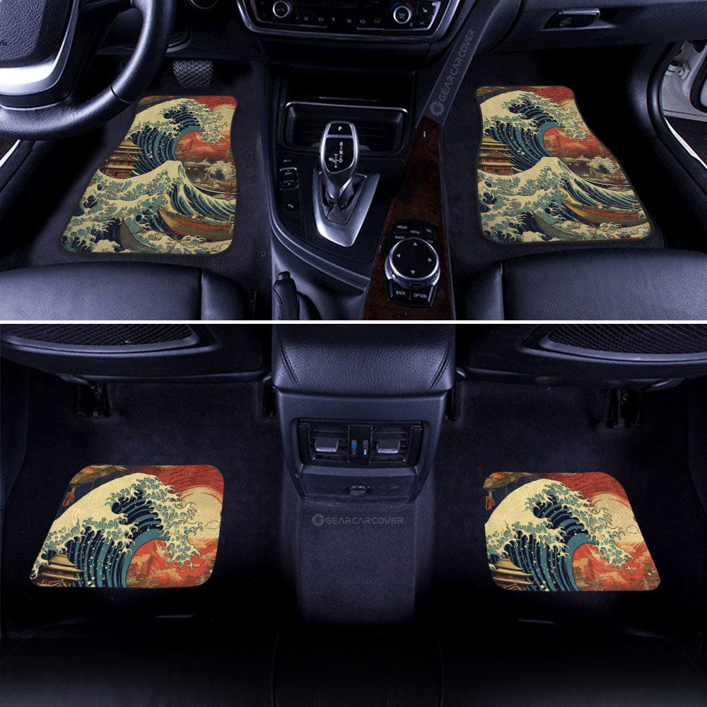 Great Wave Kanagawa Car Floor Mats Custom Car Accessories - Gearcarcover - 2