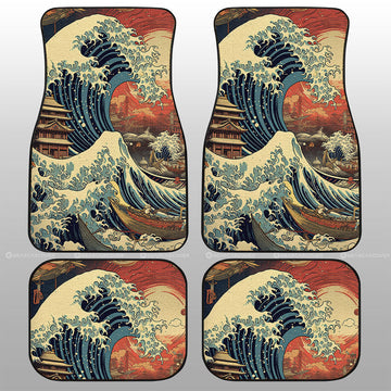 Great Wave Kanagawa Car Floor Mats Custom Car Accessories - Gearcarcover - 1