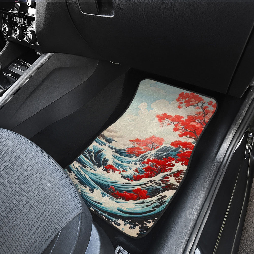 Great Wave Kanagawa Car Floor Mats Custom Car Accessories - Gearcarcover - 3