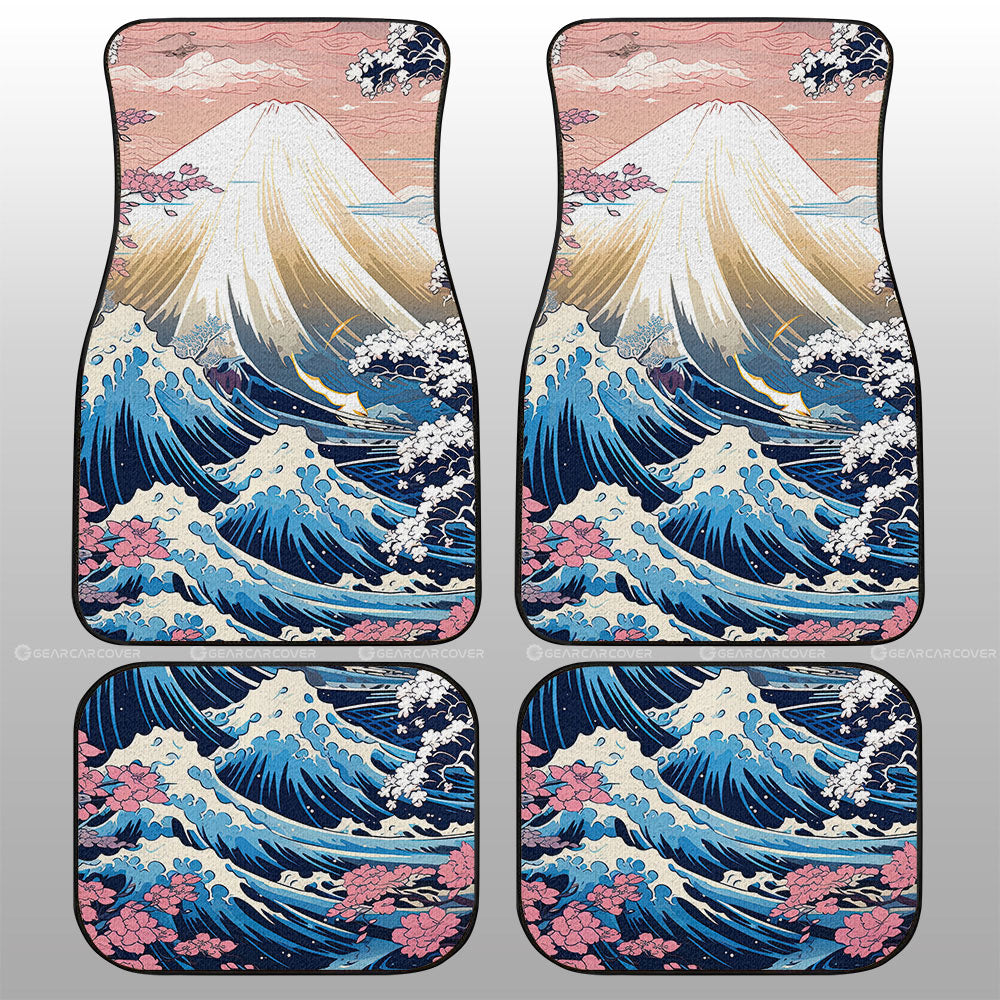 Great Wave Kanagawa Car Floor Mats Custom Car Accessories - Gearcarcover - 1