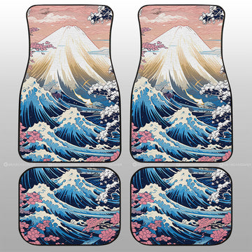 Great Wave Kanagawa Car Floor Mats Custom Car Accessories - Gearcarcover - 1