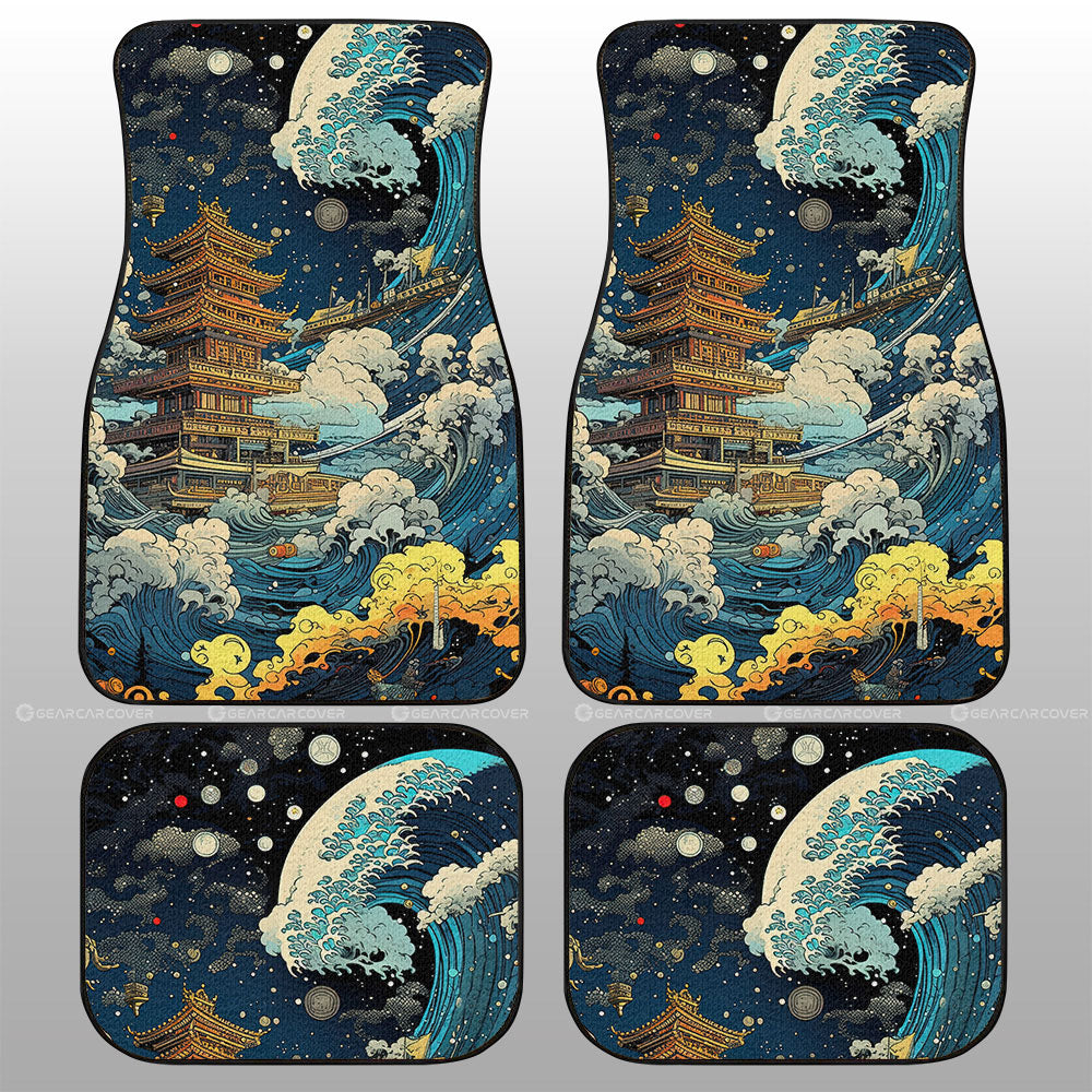 Great Wave Kanagawa Car Floor Mats Custom Car Accessories - Gearcarcover - 1