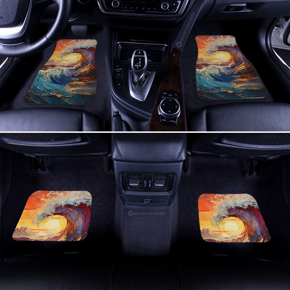 Great Wave Kanagawa Car Floor Mats Custom Car Accessories - Gearcarcover - 2