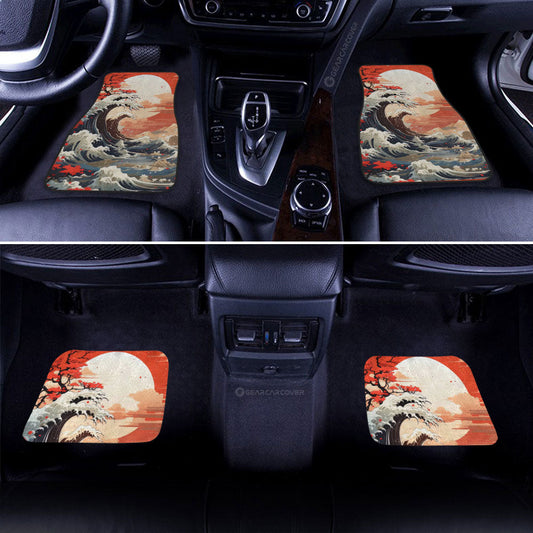 Great Wave Kanagawa Car Floor Mats Custom Car Accessories - Gearcarcover - 2