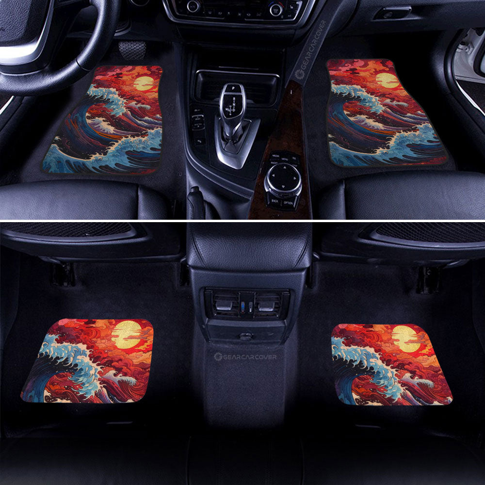 Great Wave Kanagawa Car Floor Mats Custom Car Accessories - Gearcarcover - 2