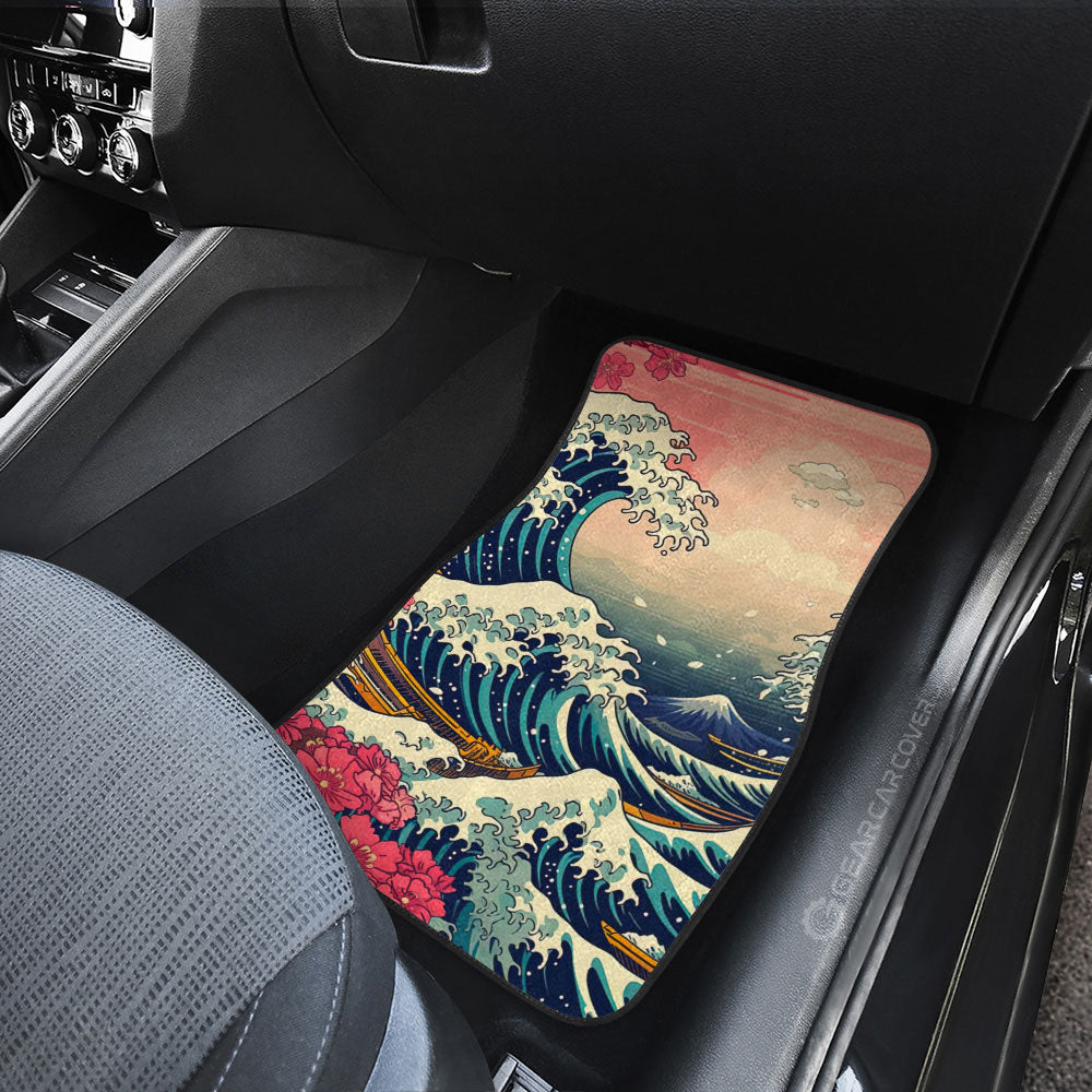 Great Wave Kanagawa Car Floor Mats Custom Car Accessories - Gearcarcover - 3