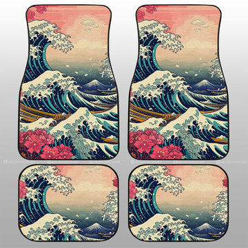 Great Wave Kanagawa Car Floor Mats Custom Car Accessories - Gearcarcover - 1